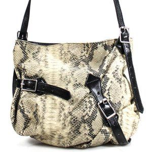 Foley + Corinna Snakeskin Buckle Crossbody Bag